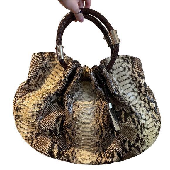Michael Kors Genuine Python Skorpios Ring Tote